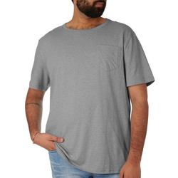 Mens Solid Short Sleeve Pocket T- Shirt