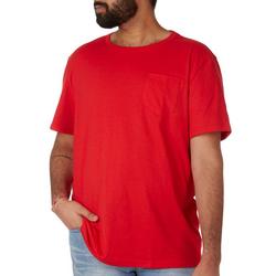 Mens Solid Short Sleeve Pocket T- Shirt