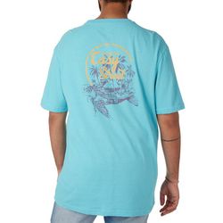 Chaps  Mens Coconut Palm Turtle T-Shirt