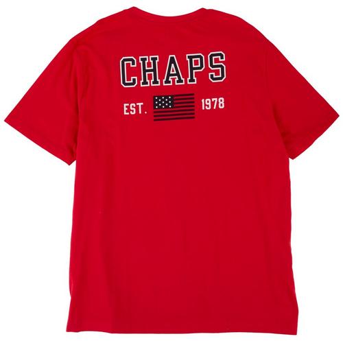 Chaps Mens Americana Logo Short Sleeve -Shirt