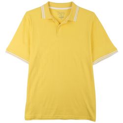 Tackle & Tides Mens Tipped Short Sleeve Polo Top
