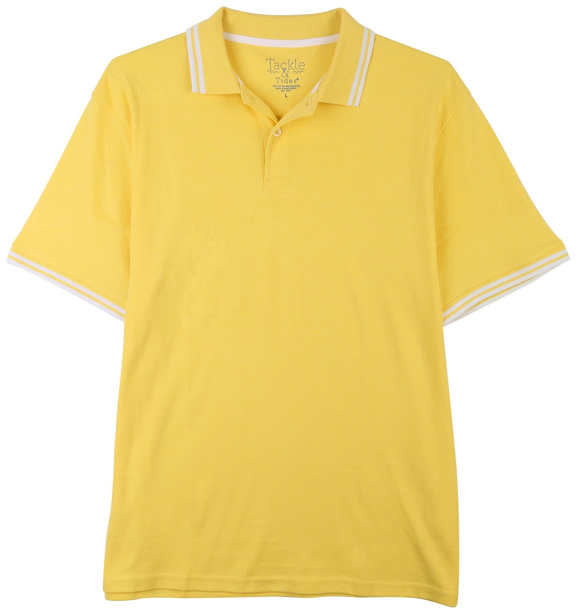 Mens Tipped Short Sleeve Polo Top
