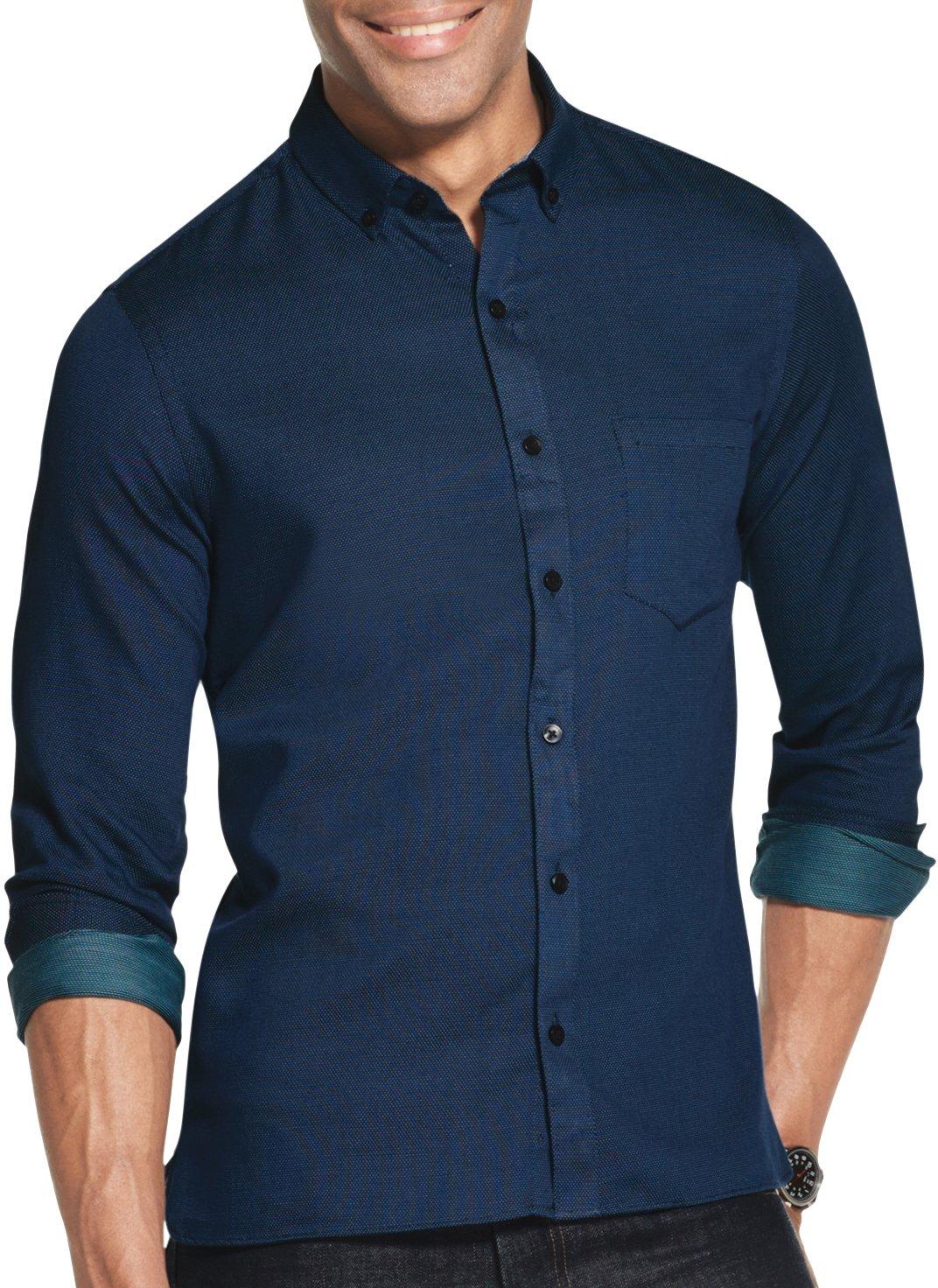 van heusen never tuck slim fit
