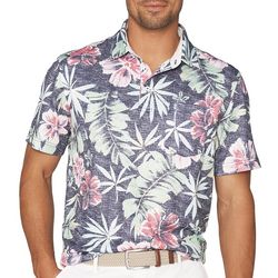 IZOD Mens Print Saltwater Beach Polo Shirt