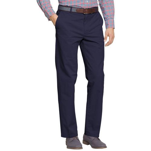 IZOD Mens Saltwater Stretch Flat Front Chino Pant