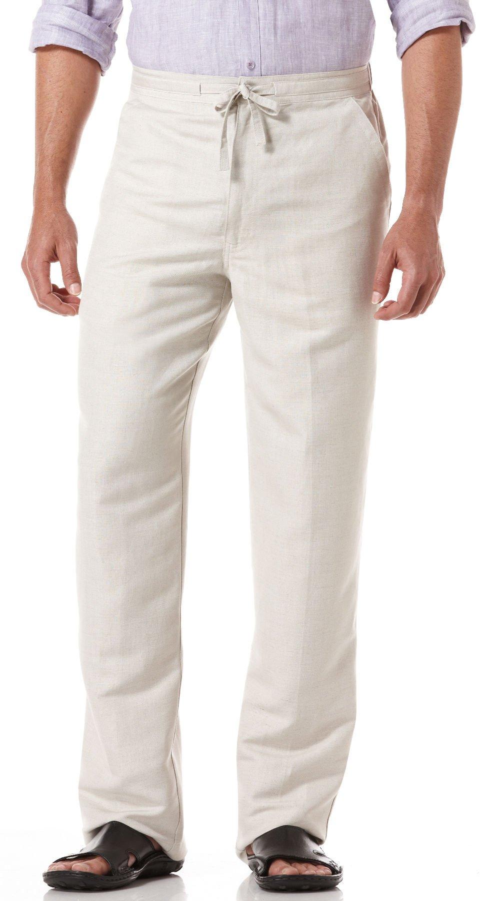 mens linen drawstring pants