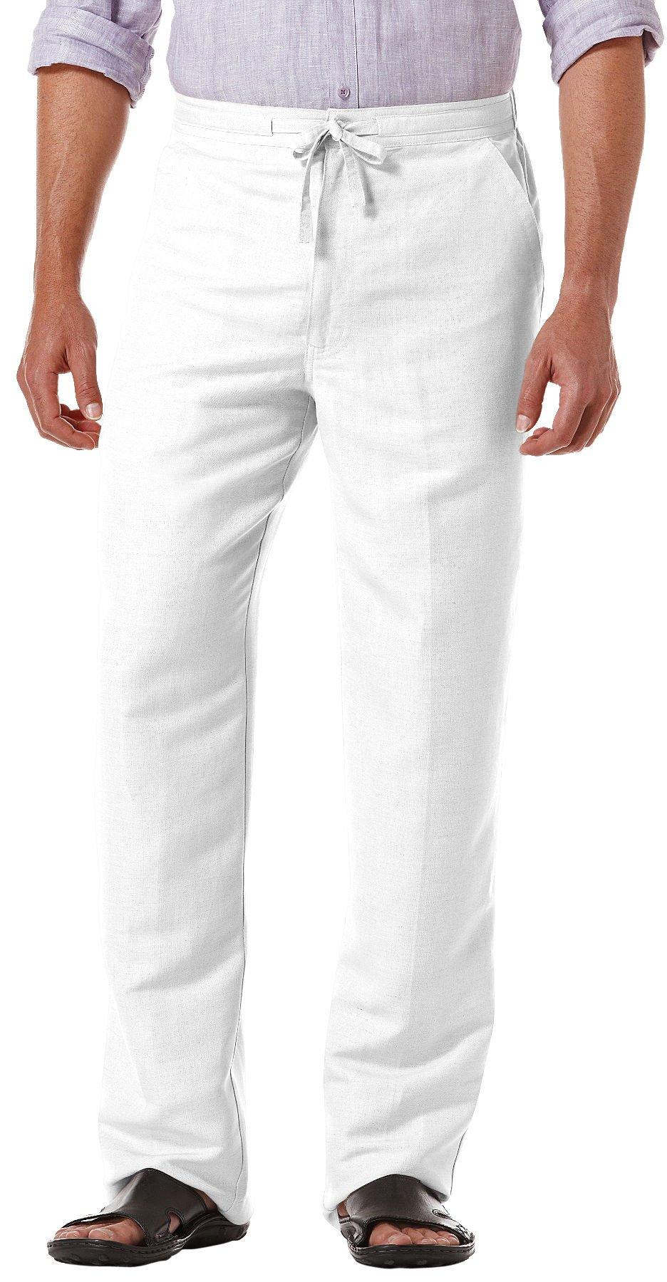 mens white casual pants
