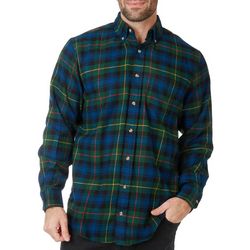 Mens Tackle & Tides Holiday Plaid Long Sleeve Flannel Shirt