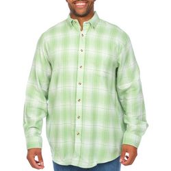 Men's Florida Mist Green Plaid Flannel Shirt