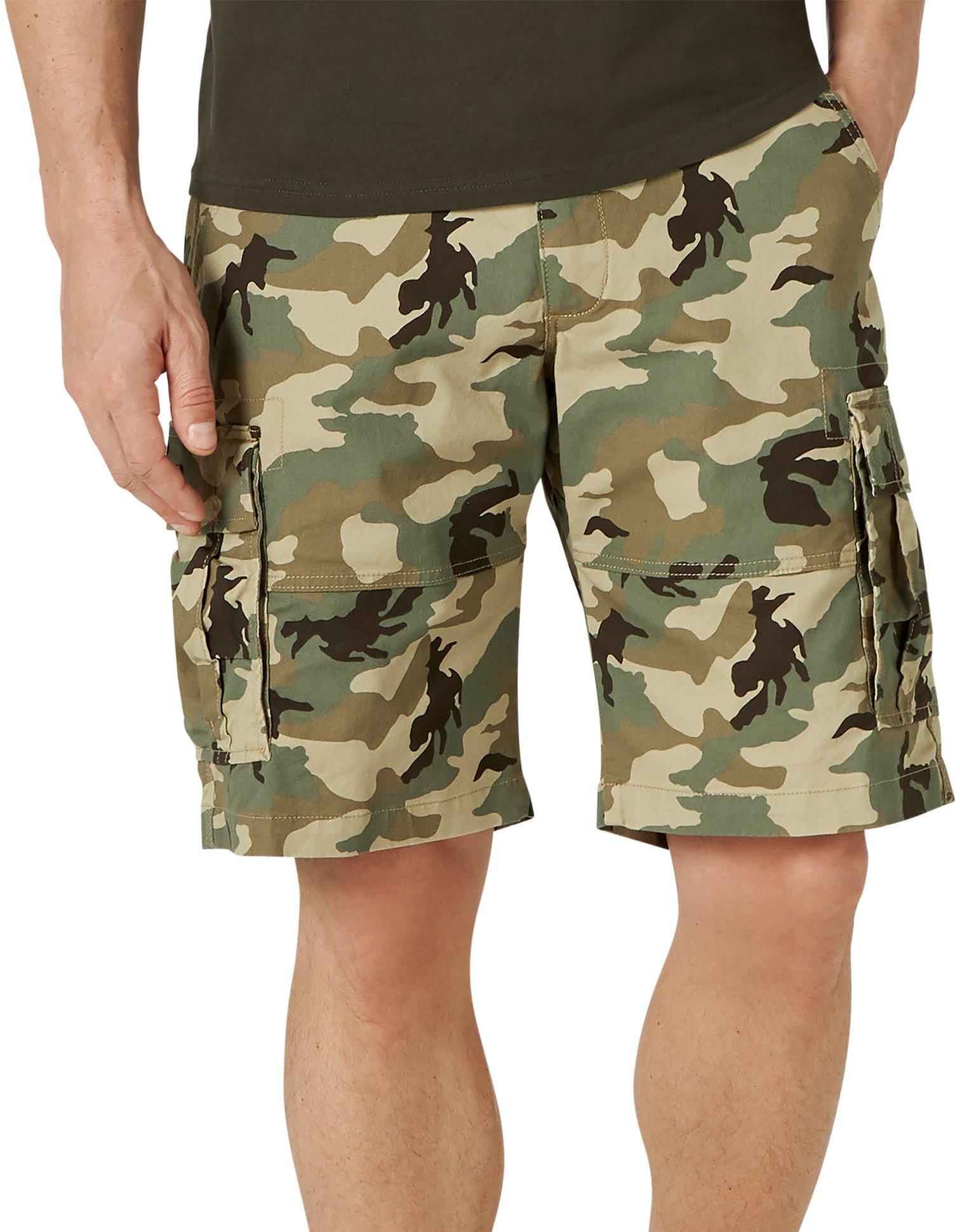 Mens Extreme Motion Carolina Camo Cargo Shorts