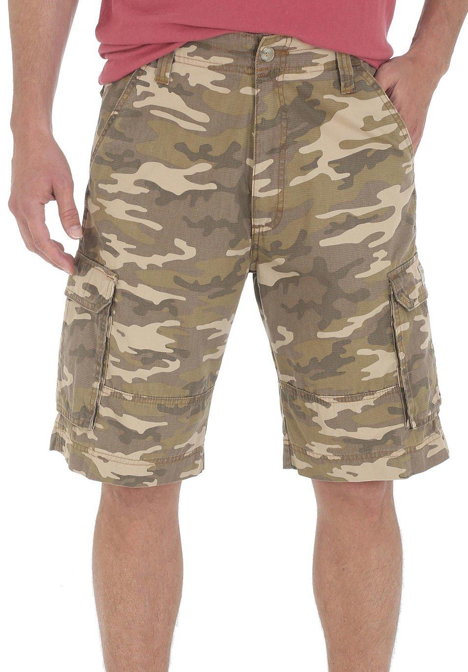 wrangler men's ripstop cargo shorts