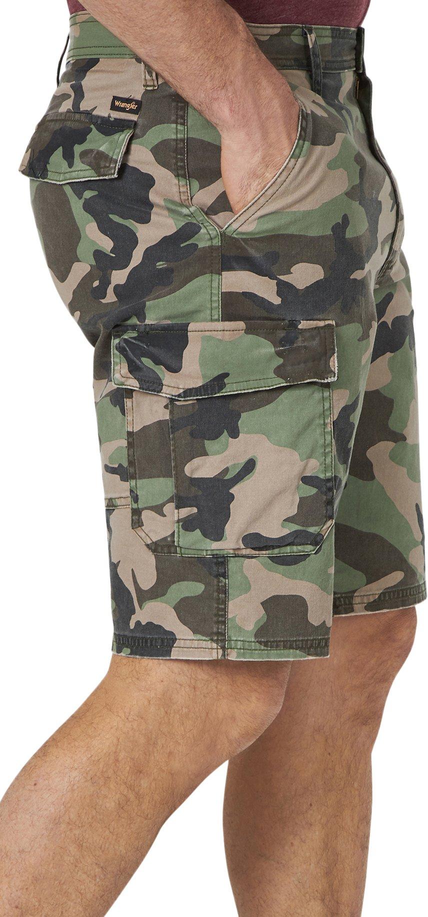 men's wrangler camouflage shorts