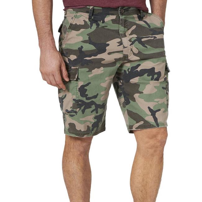 Mens Wrangler Camo FLEX Cargo Shorts Relaxed Fit Above Knee ALL SIZES ...