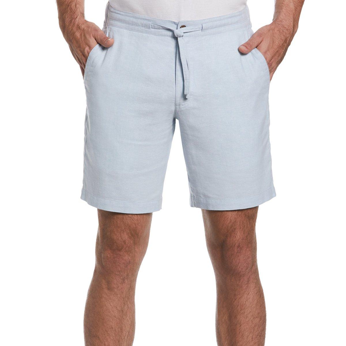Cubavera Mens Linen Blend Cross Dye Shorts