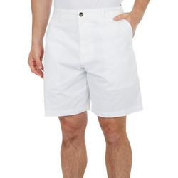 Mens Flat Front Solid Perfect Shorts