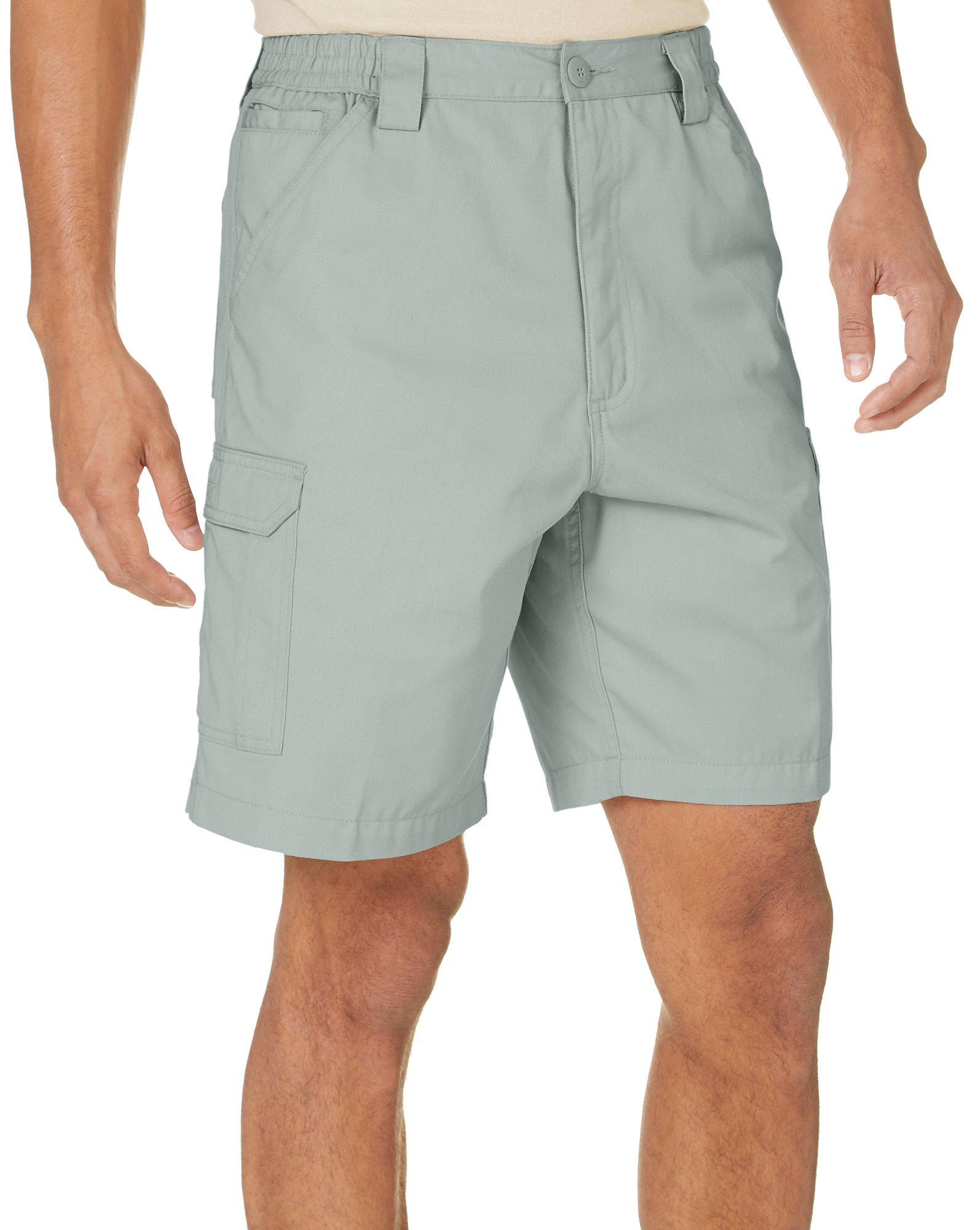 mens khaki shorts with elastic waistband