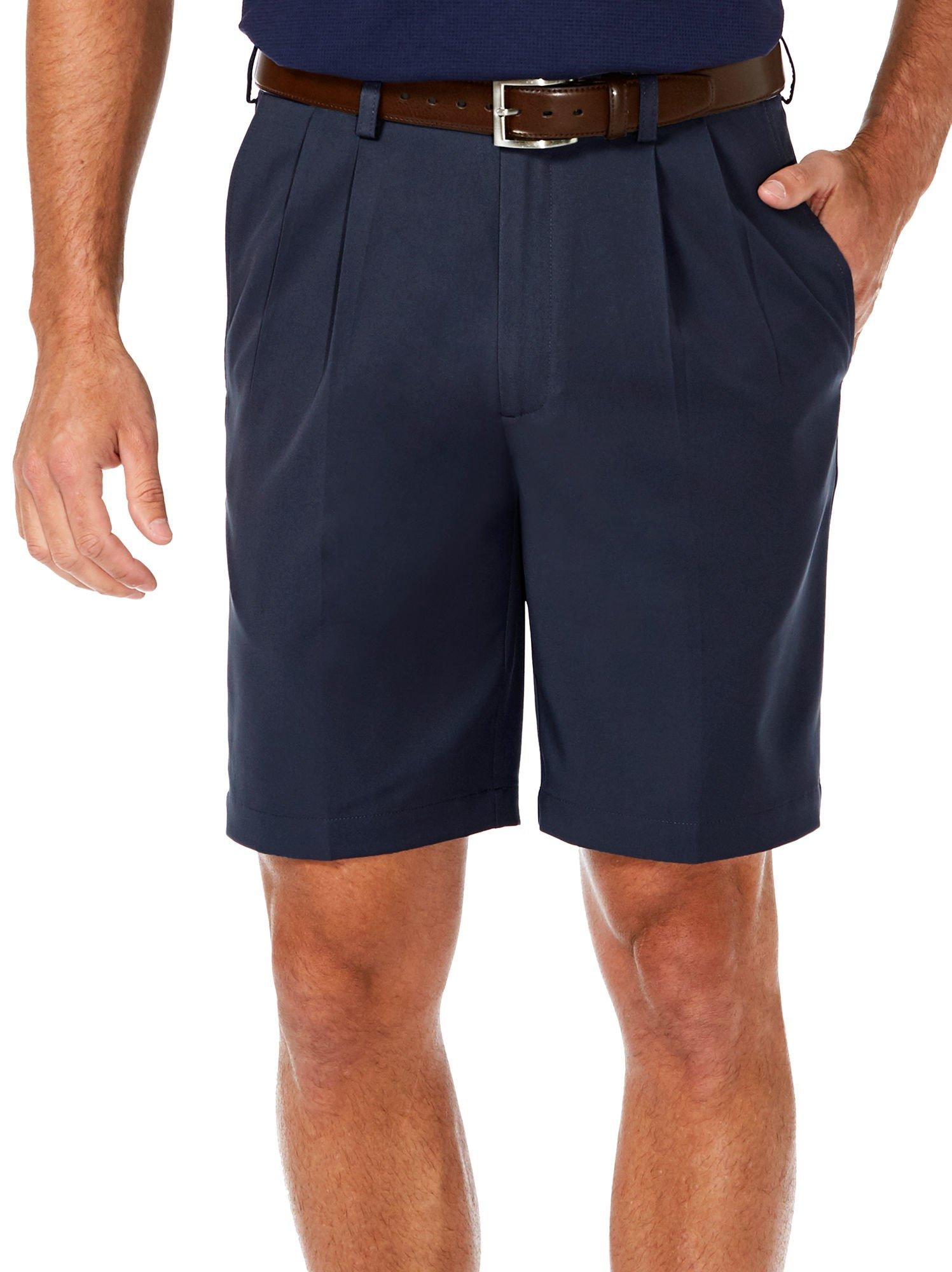 Haggar Mens Cool 18 Pro Pleated Shorts
