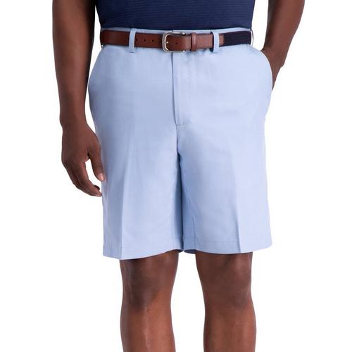 Haggar Mens Cool 18 Pro Oxford Solid Shorts