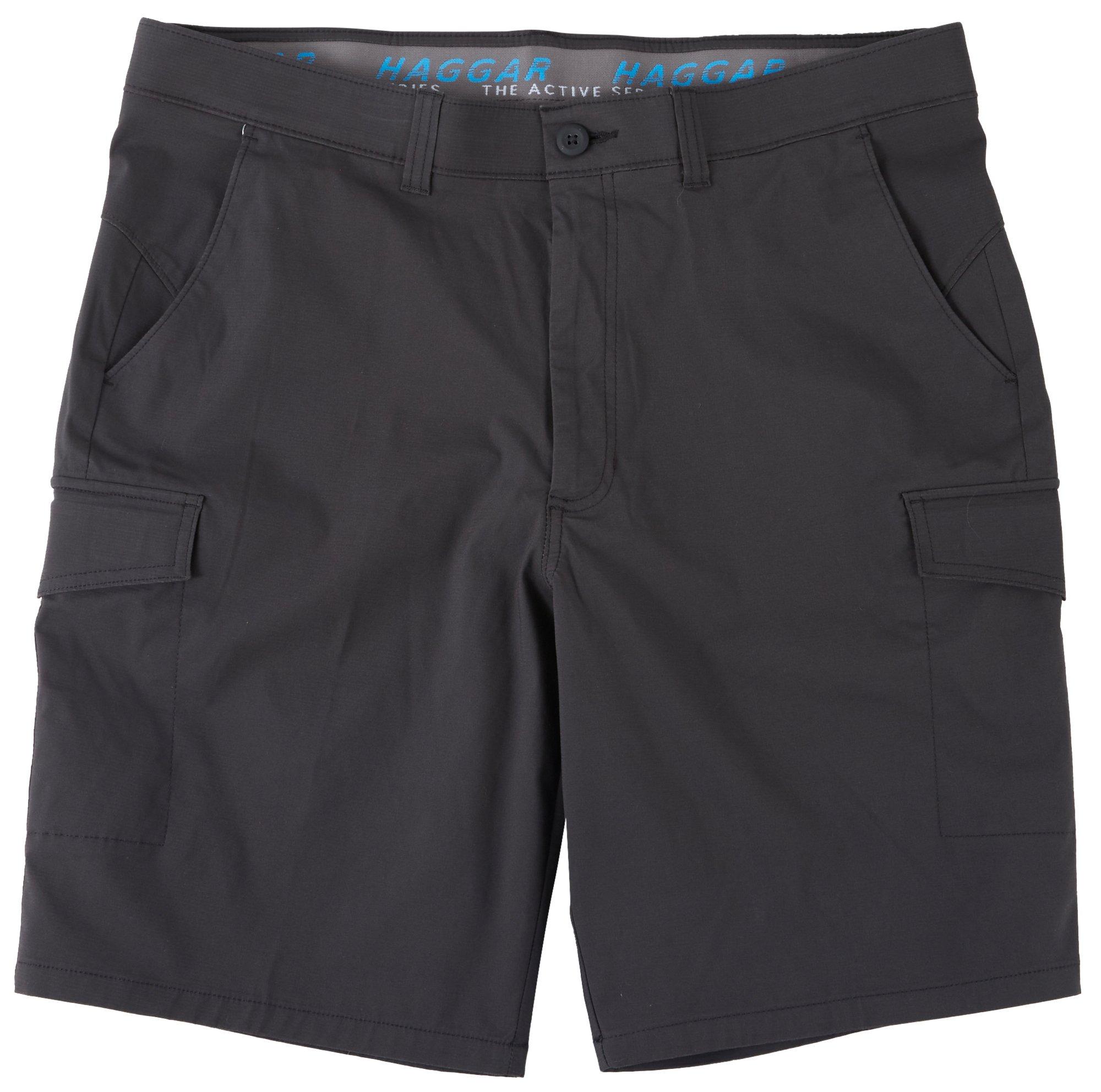 Haggar Mens Free Trek Urban Cargo Shorts