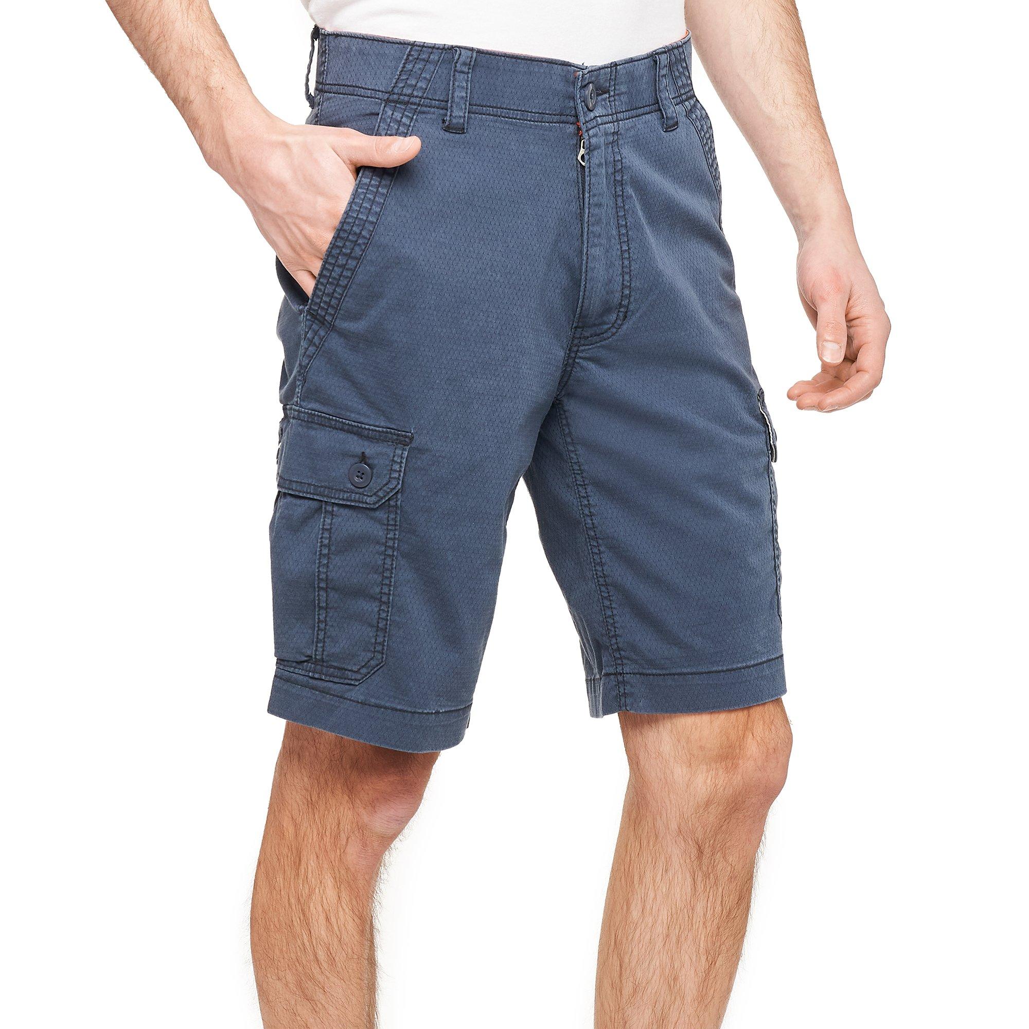 Wearfirst Mens Solid Siesta Birds Eye Cargo Shorts