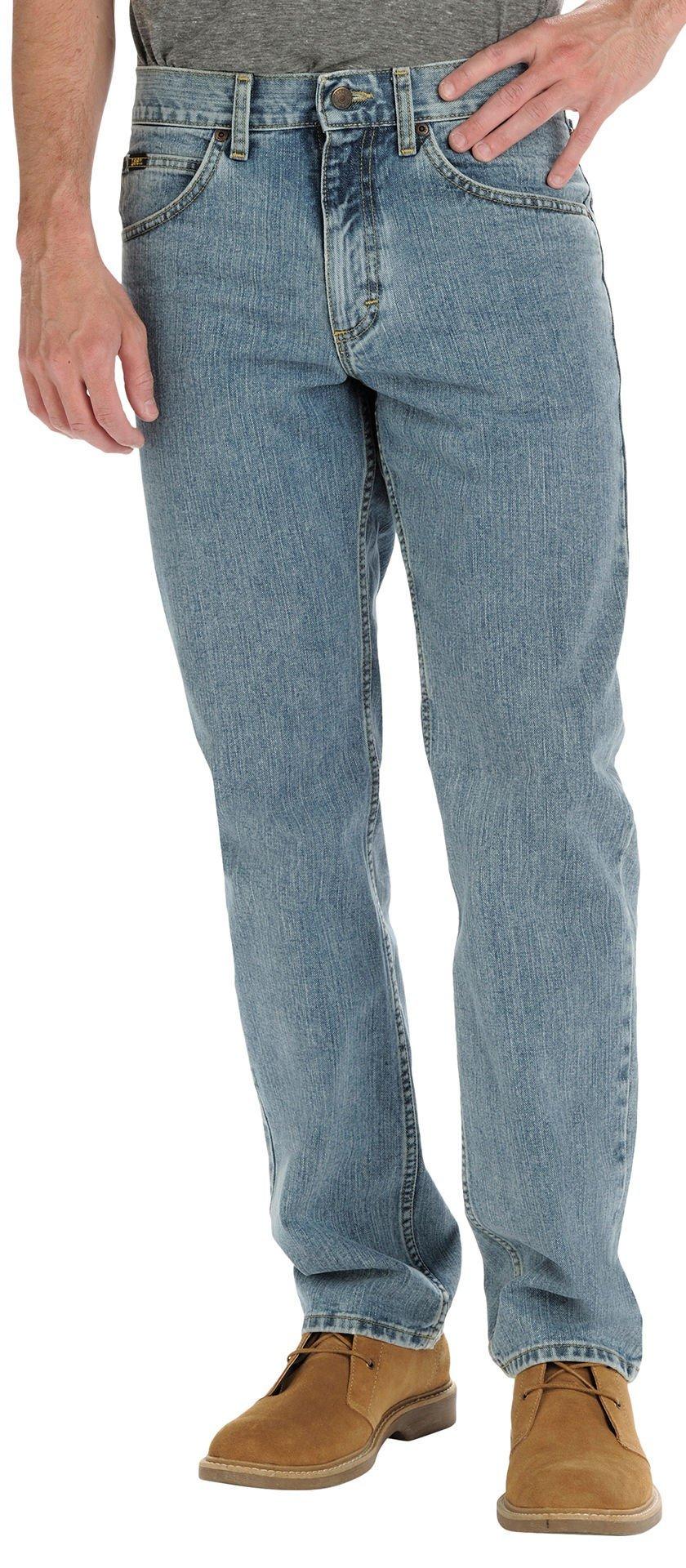 lee relaxed straight leg at the waist jeans