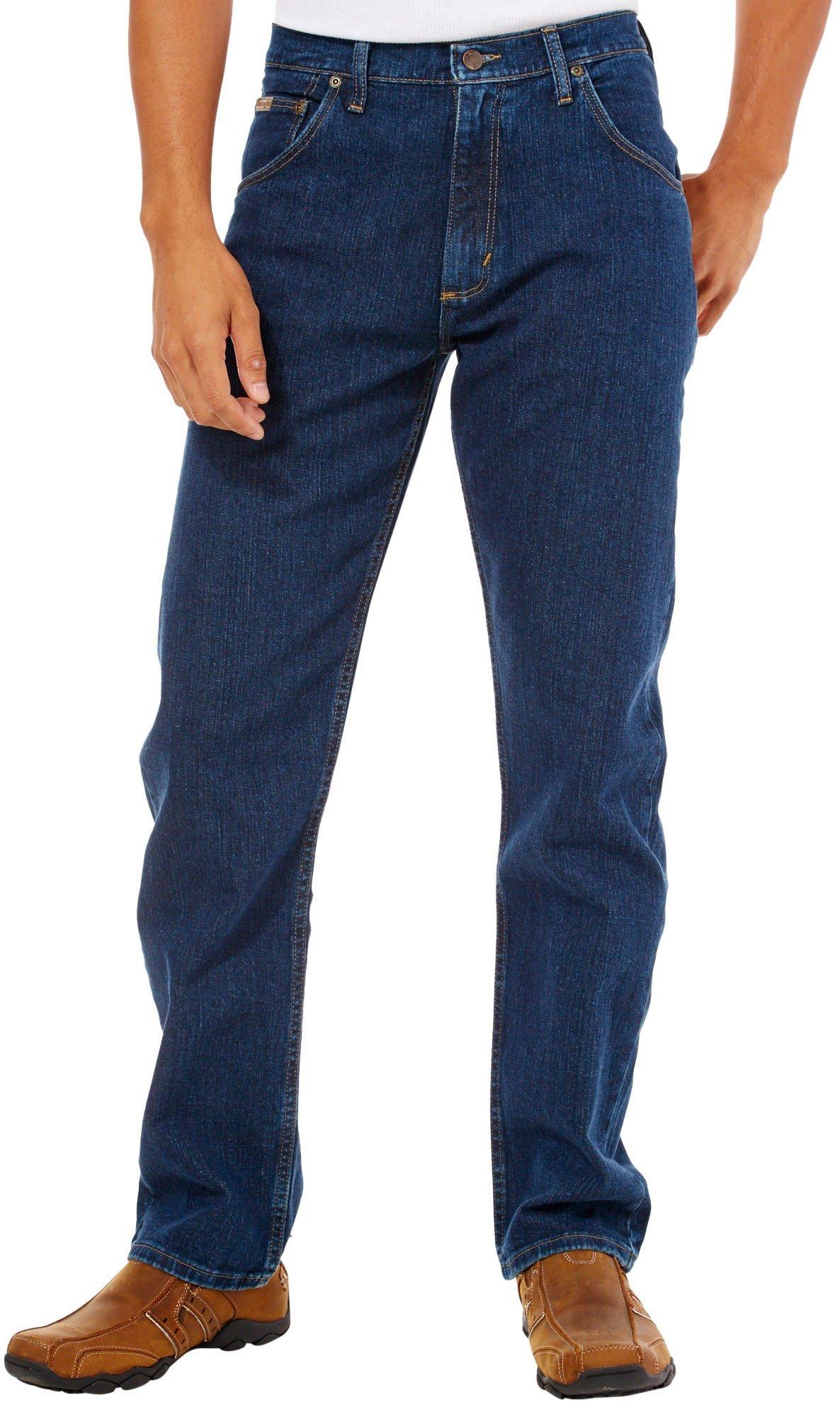 Wrangler Mens Premium Denim Regular Fit Jeans