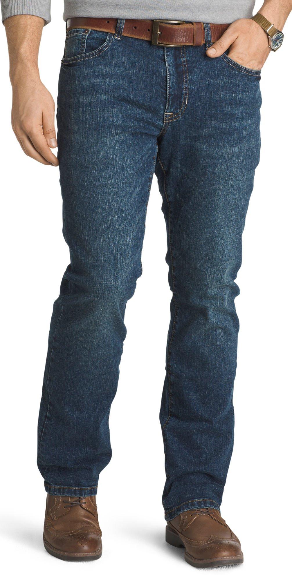 izod men's comfort stretch slim straight fit jeans