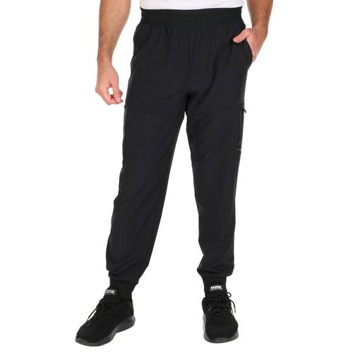 APANA Mens Solid Woven Cargo Athletic Pants