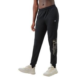 Mens Solid Powerblend Graphic Jogger Pants
