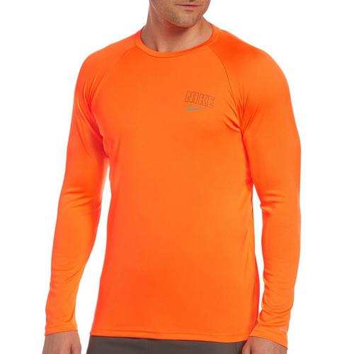 Nike Mens Dri-Fit Solid Performance Long Sleeve T-Shirt