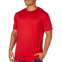 Mens Solid Reflective Performance Short Sleeve T-Shirt