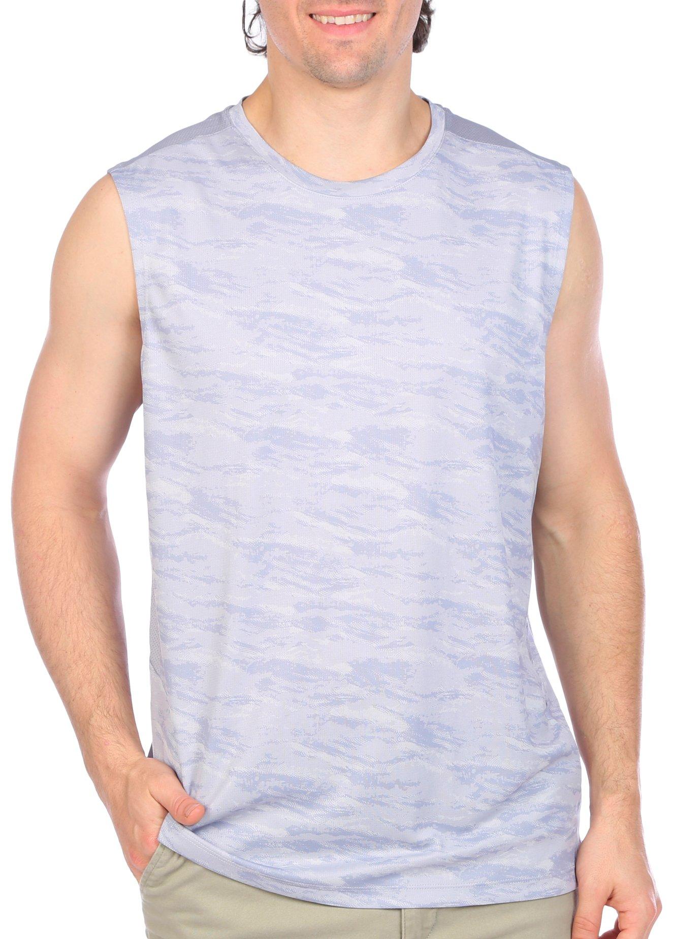 Mens Performance Camo Vented Mesh  Muscle Top