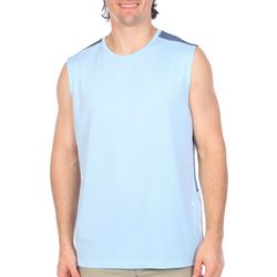RB3 Active Mens Performance Coloblock Mesh  Muscle Top
