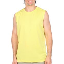 Mens Performance Solid Mesh  Muscle Top