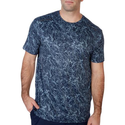 RB3 Active Mens Dripping Screen Print Short Sleeve
