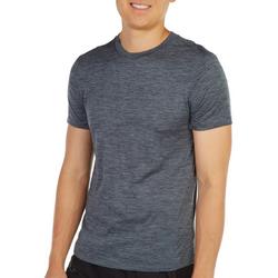 Mens Qwick-Dry Heathered Short Sleeve T-Shirt
