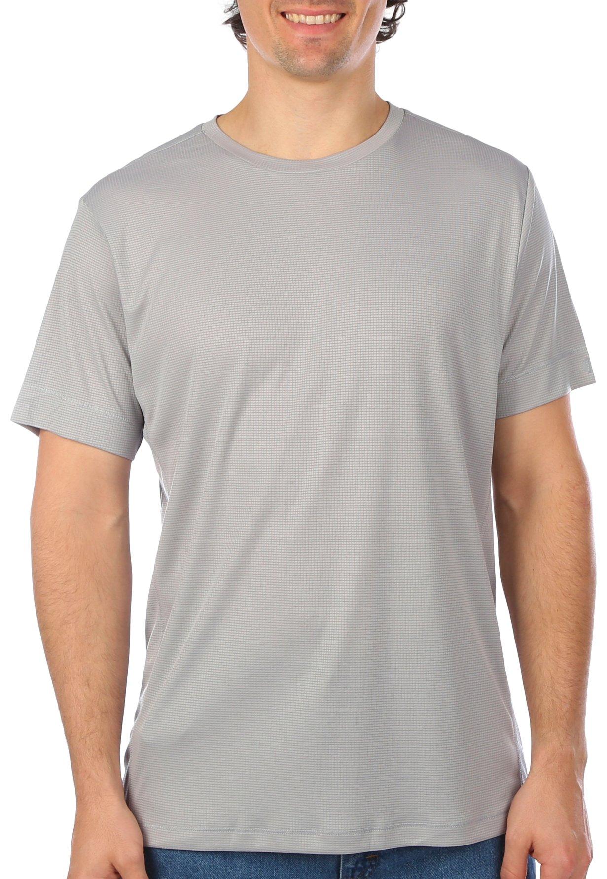 Mens Textured Performance Short Sleeve T-Shirt