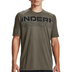 Under Armour Mens UA Filled And Hollow Wordmark Logo T-Shirt