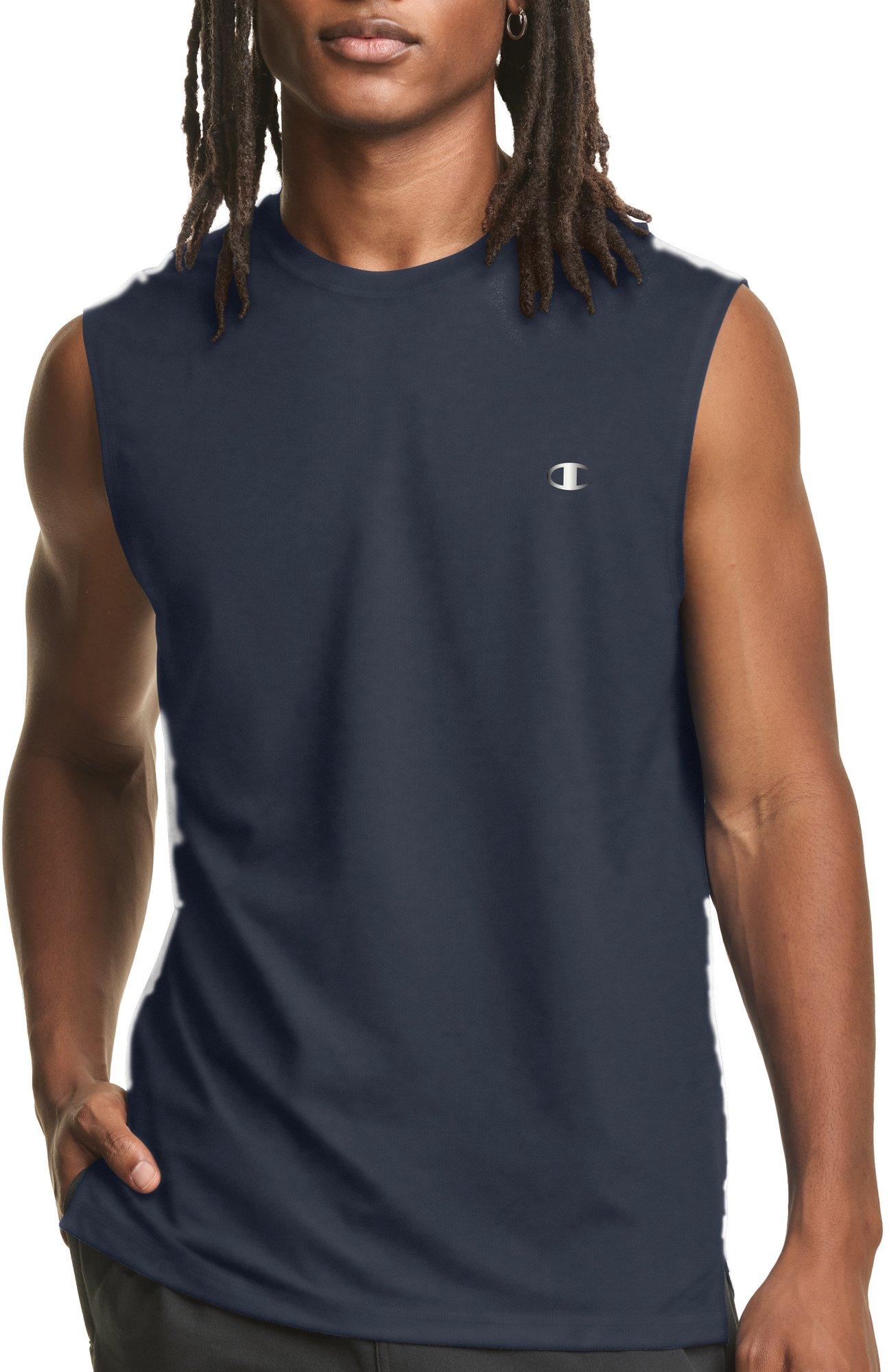 Champion Mens Double Dry  Logo Muscle Tank