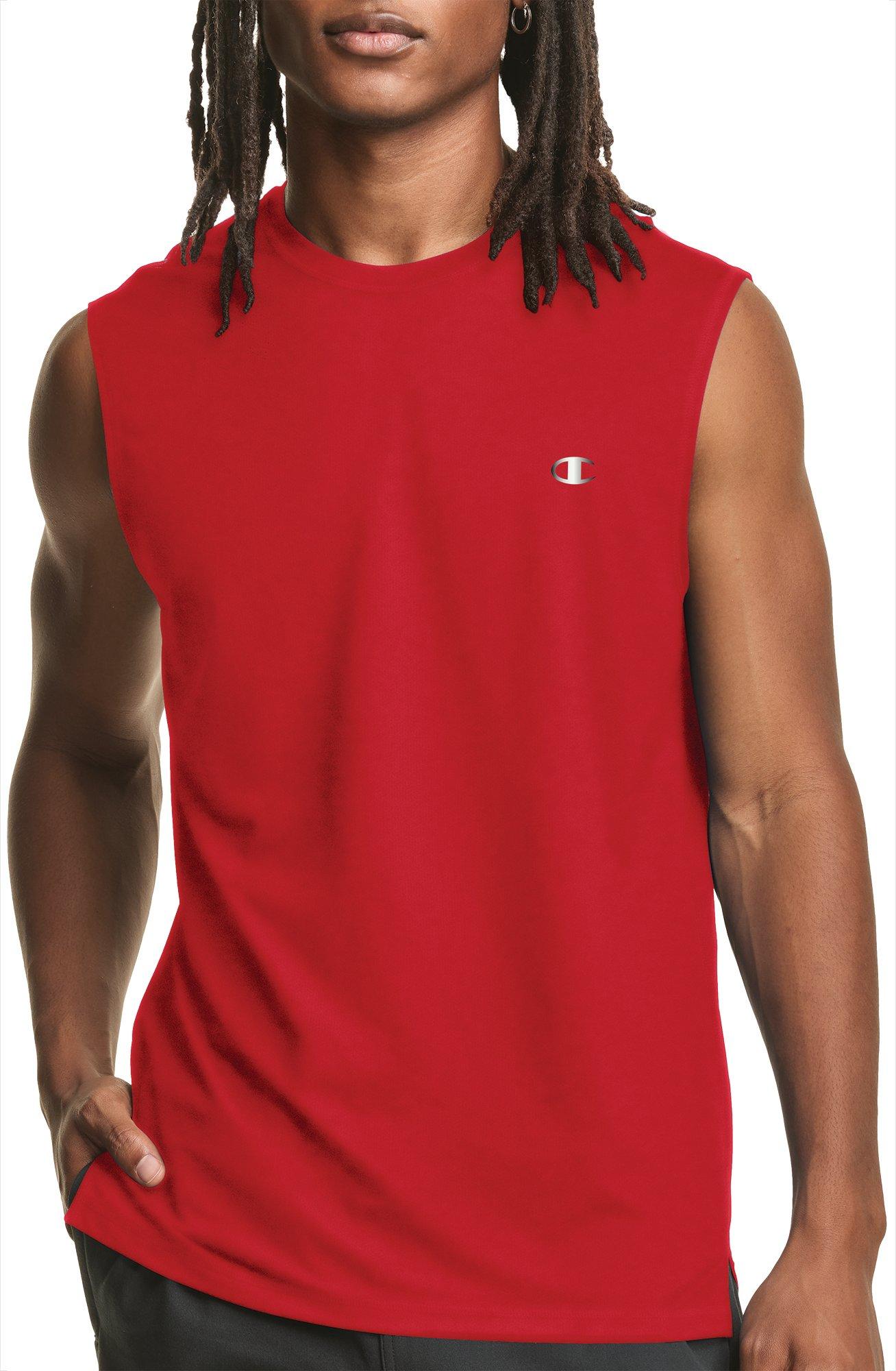 Champion Mens Double Dry  Logo Muscle Tank