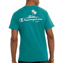 Mens Ufo Palm Tree Classic Graphic T-Shirt