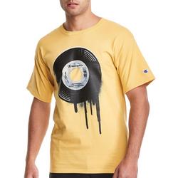 Mens Record Dripping Logo T-Shirt