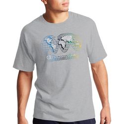 Champion Mens Rainbow Globe Logo T-Shirt