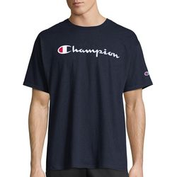 Champion Mens Jersey Script  T-Shirt