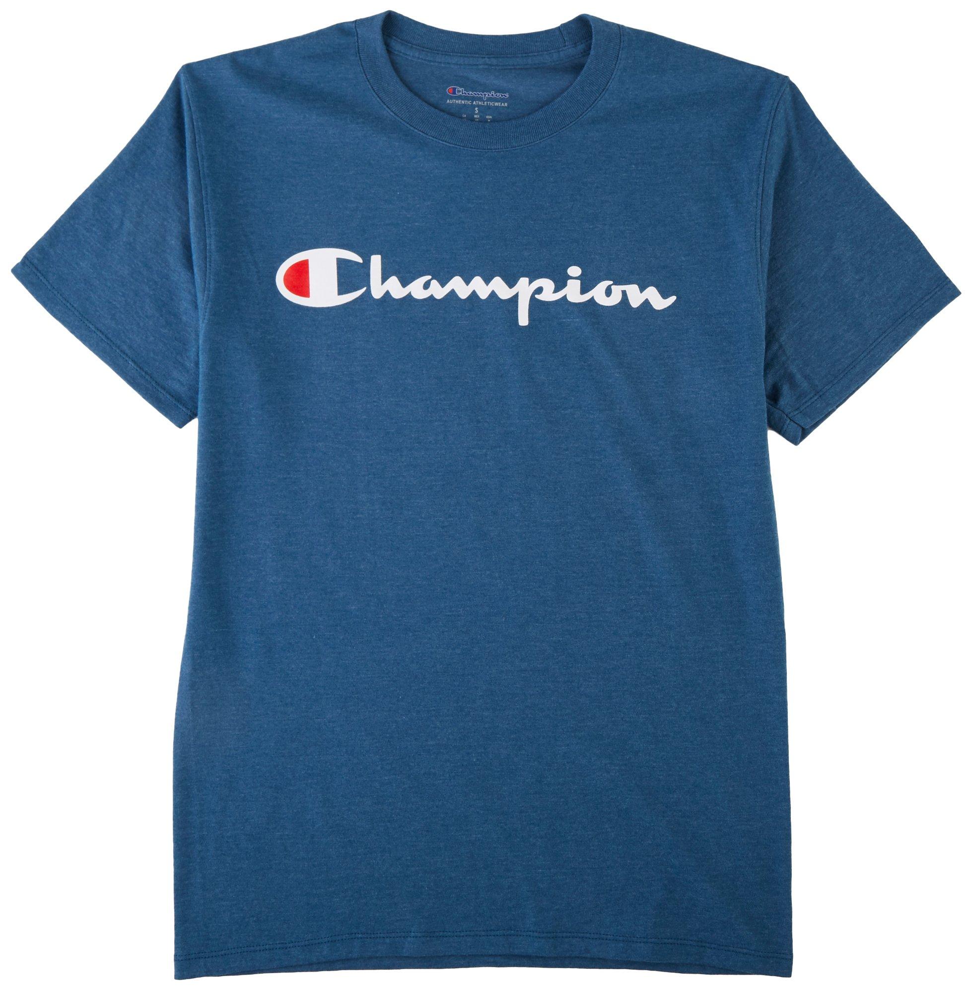 mens blue champion shirt
