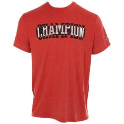 Mens Champion Logo Graphic Powerblend Short Sleeve T-Shirt