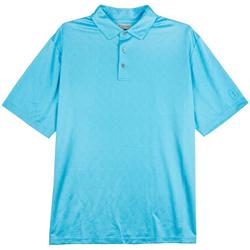 Mens Big & Tall Confetti Jacquard Polo Shirt