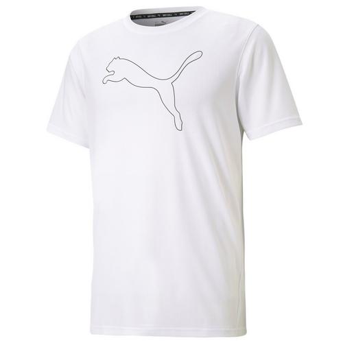 Puma Mens Solid Performance Cat Short Sleeve T-Shirt
