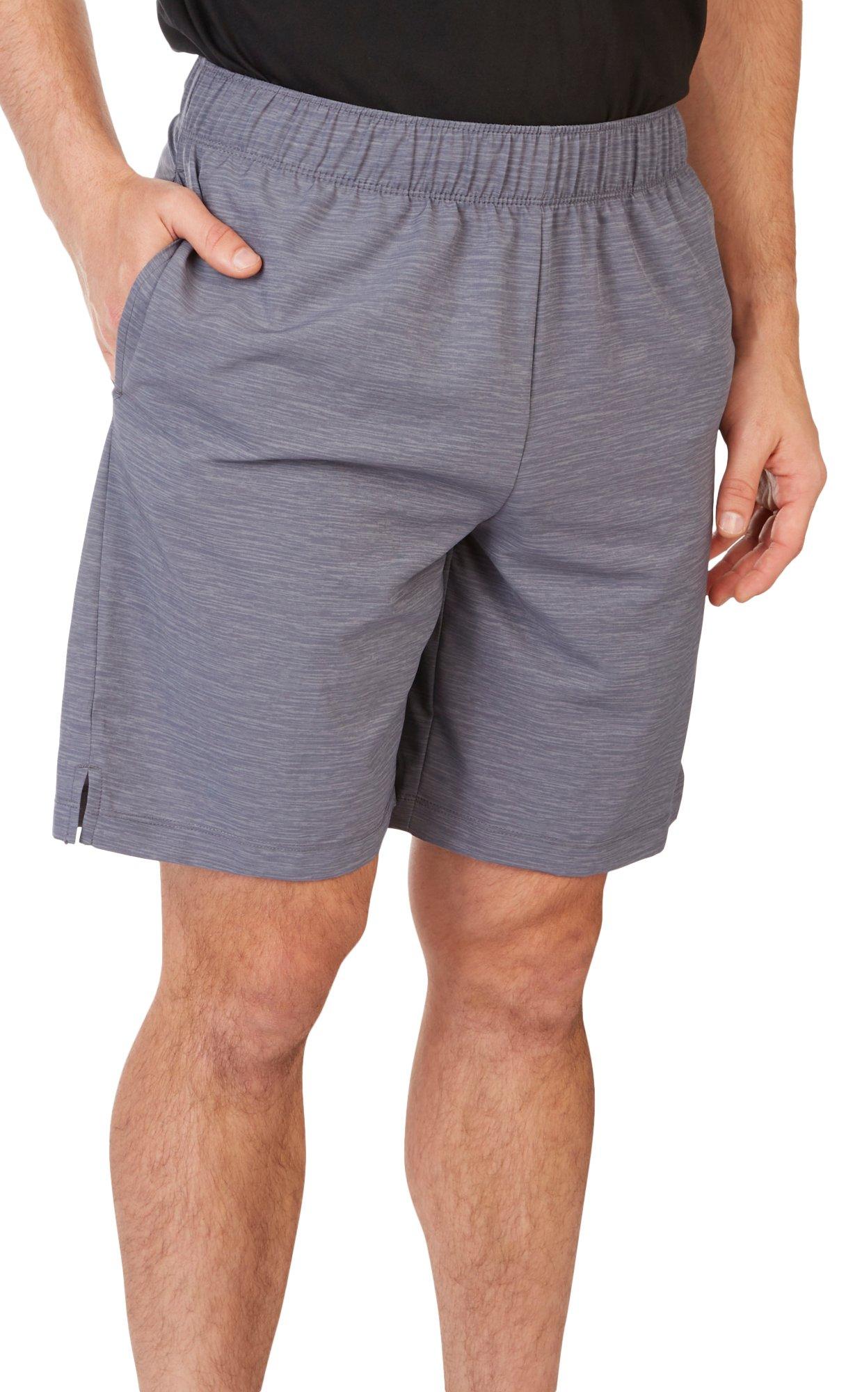 Mens 9in Heather Woven Active Shorts