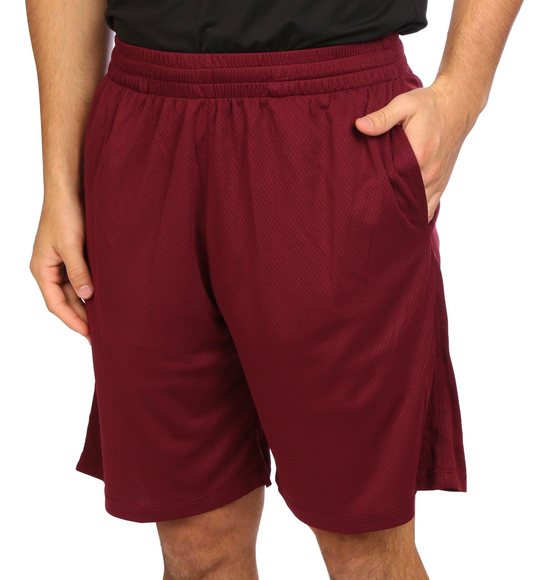Mens 9.5 In. Solid Mesh Shorts